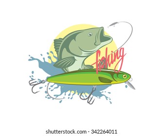 The figure shows a  fishing bass