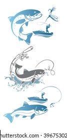 the figure shows the fishing trout