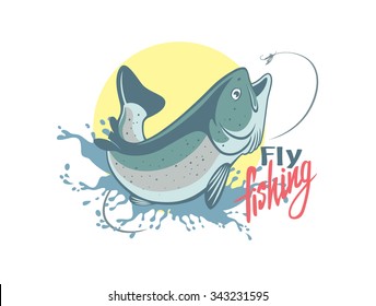 the figure shows the fly fishing