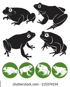 The figure shows a frog