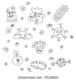 the figure shows the germs and bacteria