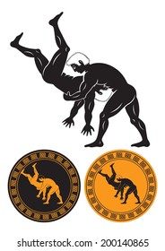 the figure shows the Greco Roman wrestling