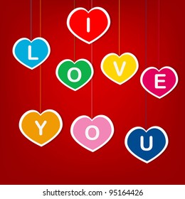 The figure shows the heart on a red background