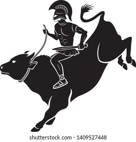 the figure shows Hercules and the Bull