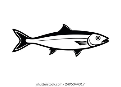 the figure shows the herring fish silhouette 