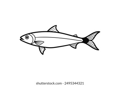 the figure shows the herring fish silhouette 