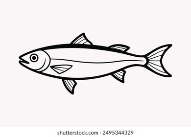 the figure shows the herring fish silhouette 