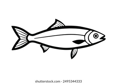 the figure shows the herring fish silhouette 