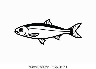 the figure shows the herring fish silhouette 