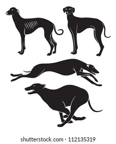 The figure shows the hounds