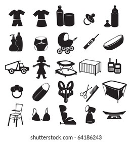 The figure shows the icons of children's products