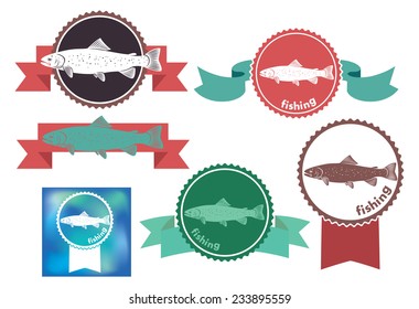 The figure shows the icons on the theme of trout