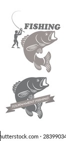 The figure shows the icons on the theme of sea bass