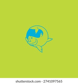 The figure shows a Image fish tarpon logo