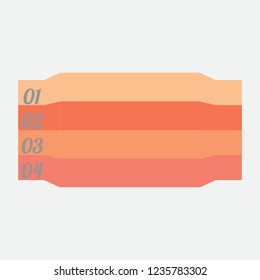 The figure shows the infographic with numbers for business. You can write text, for presentation, business, project.