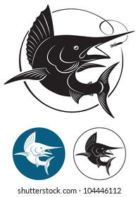 the figure shows a marlin fish