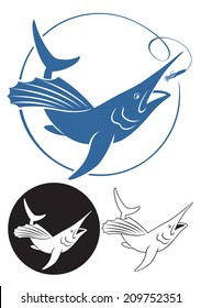 the figure shows a marlin fish