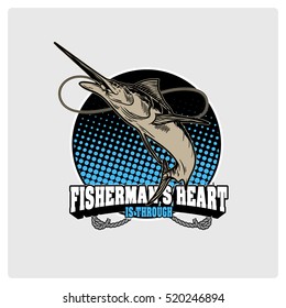 the figure shows a marlin fish