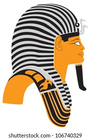 the figure shows the mummy mask of Tutankhamun