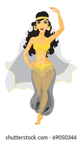 The figure shows the oriental dance
