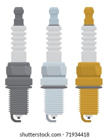 The figure shows the spark plugs