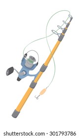 The figure shows a spinning rod