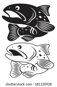 the figure shows a trout