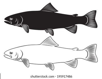 the figure shows a trout