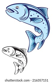 the figure shows a trout