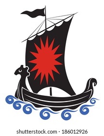 the figure shows a Viking ship