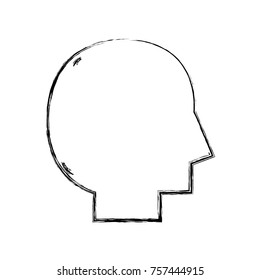 figure silhouette man head