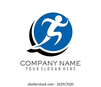 figure silhouette running man silhouette logo image icon