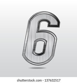 Figure six, metal, vector,6