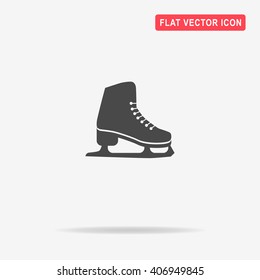 Figure skates icon. Vector concept illustration for design.