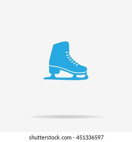 Figure skates icon. Vector concept illustration for design.