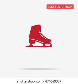 Figure skates icon. Vector concept illustration for design.