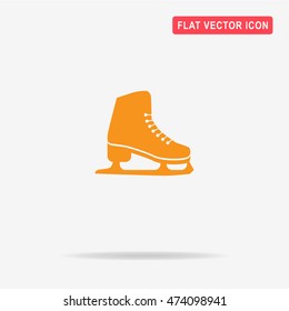 Figure skates icon. Vector concept illustration for design.