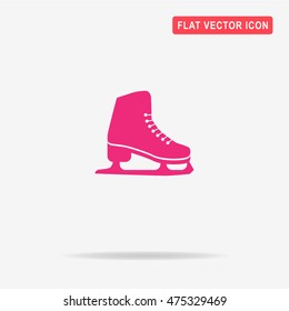 Figure skates icon. Vector concept illustration for design.