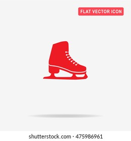 Figure skates icon. Vector concept illustration for design.