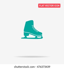 Figure skates icon. Vector concept illustration for design.