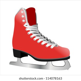 figure  skates isolated on white background