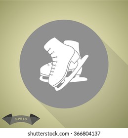 Figure skates sport icon