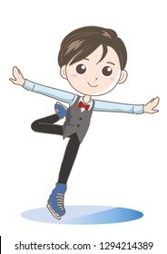 Figure Skating Boy Image - Cute Pose 