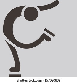 Figure skating icon