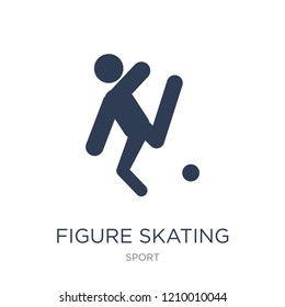 figure skating icon. Trendy flat vector figure skating icon on white background from sport collection, vector illustration can be use for web and mobile, eps10