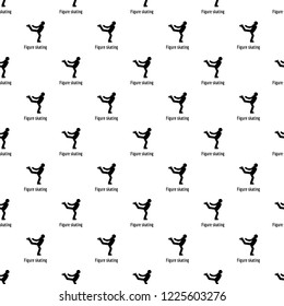 Figure skating pattern seamless vector repeat geometric for any web design