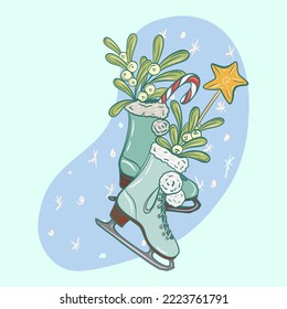figure skating skates decoration for christmas
