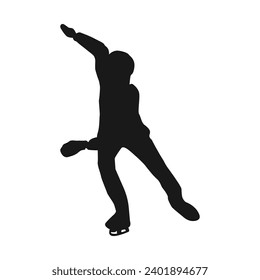 figure skating sport icon vector illustration design