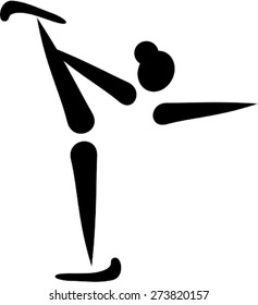 Figure Skating Woman Icon