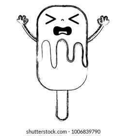 figure sleeping kawaii ice lolly with arms